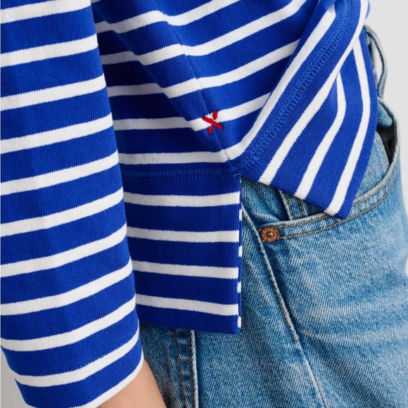 Alex Mill Lakeside Stripe Tee Small Blue - Picture 3 of 6